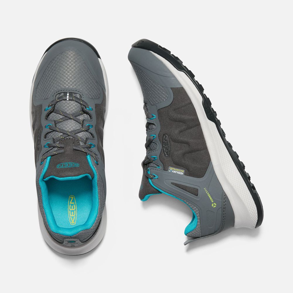 Keen Spor Ayakkabı Kadın Gri/Turkuaz - Explore Waterproof - Türkiye KUBA09327
